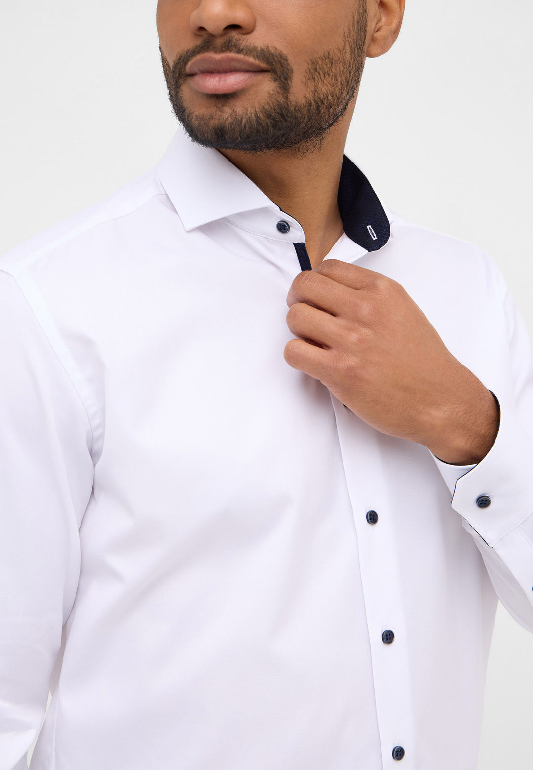 Eterna Opaque Cover Shirt White
