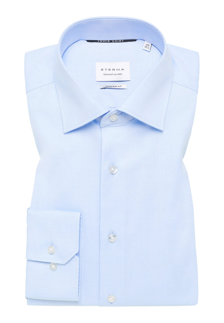 Eterna Modern Fit Cover Shirt Blue