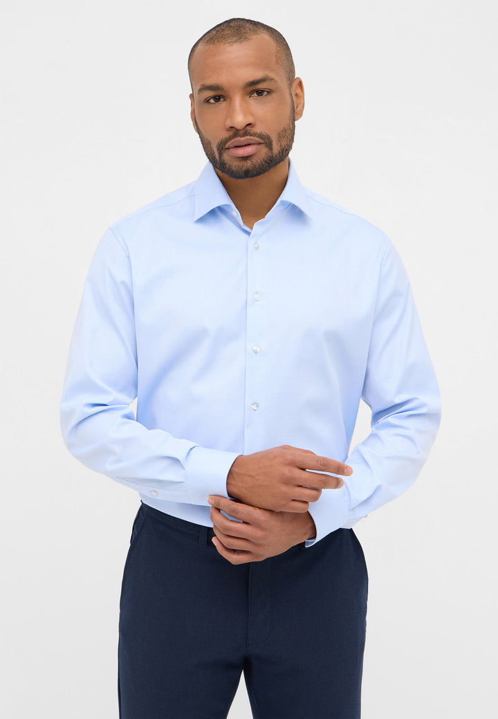 Eterna Modern Fit Cover Shirt Blue