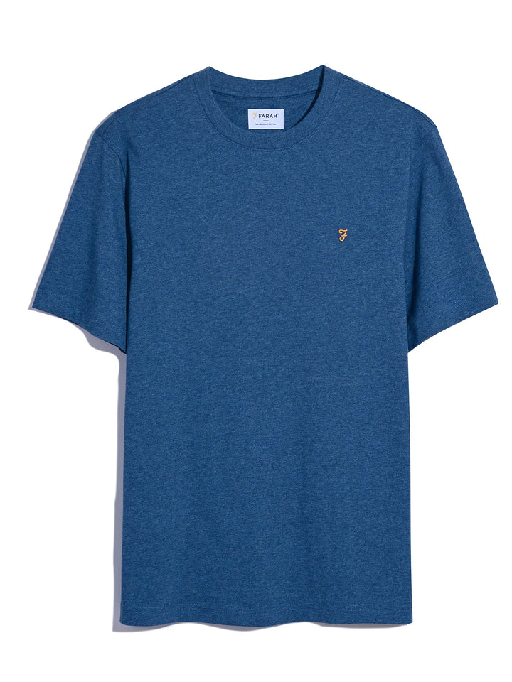 Farah Danny Regular Tee Shirt Cold Metal Marl