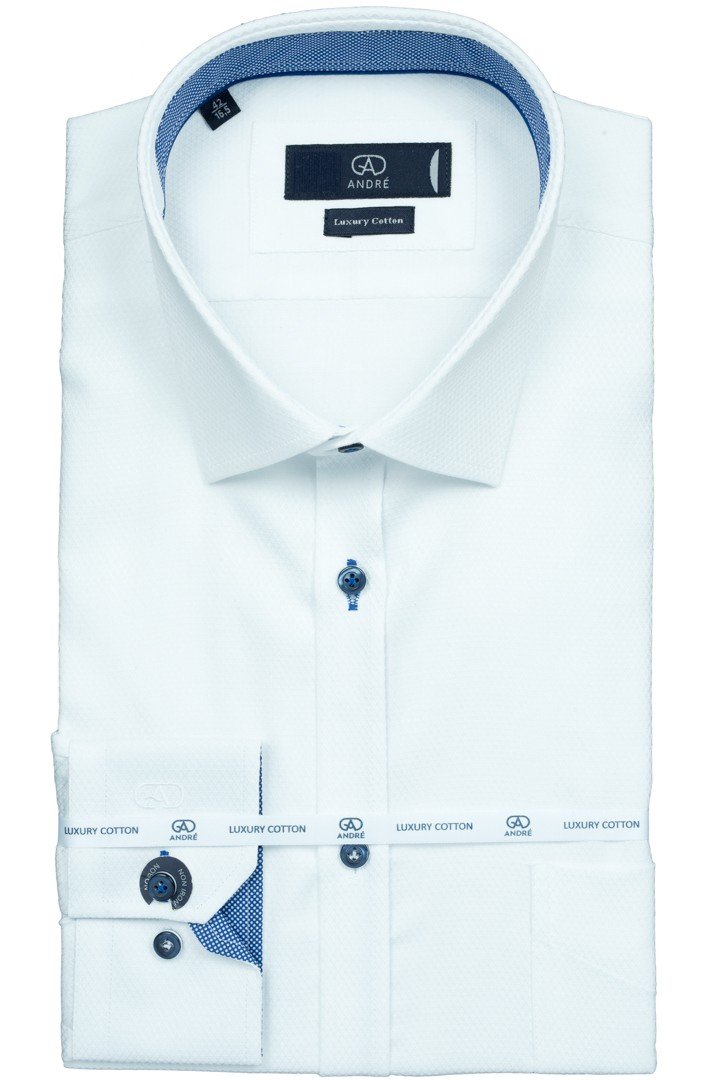 Andre Cambridge Formal Shirt White