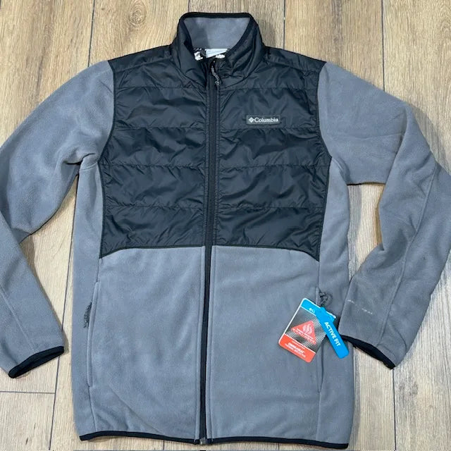 Columbia Basin Butte II Hybrid Fleece Jacket Grey/Black