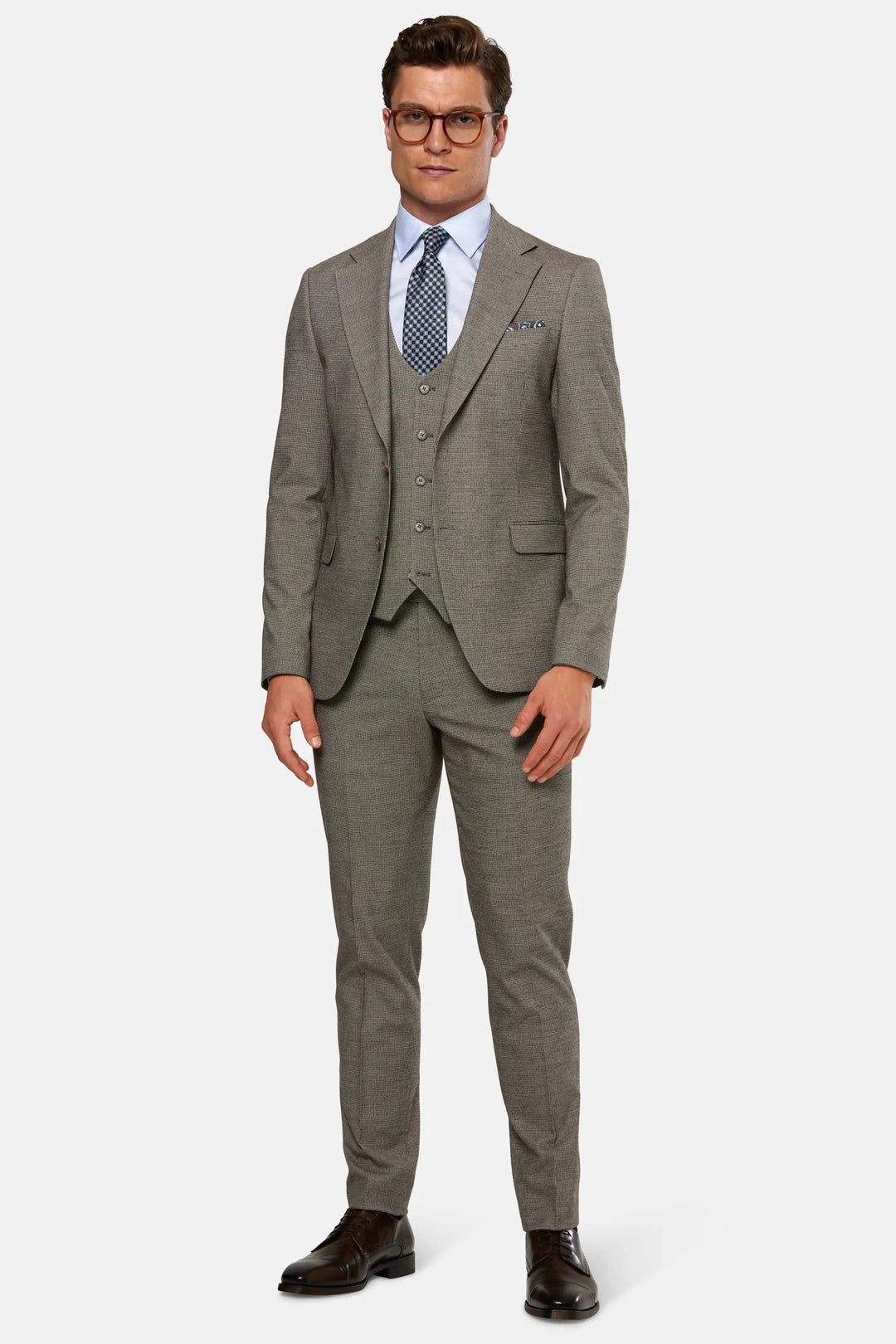 Benetti Lotus Brown 3 Piece Suit