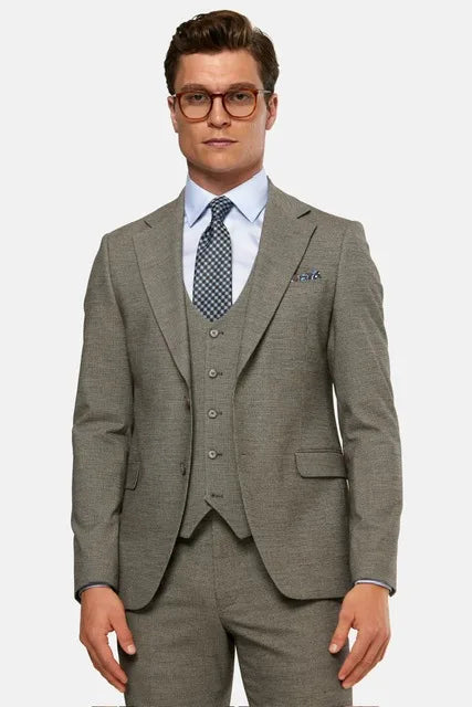 Benetti Lotus Brown 3 Piece Suit