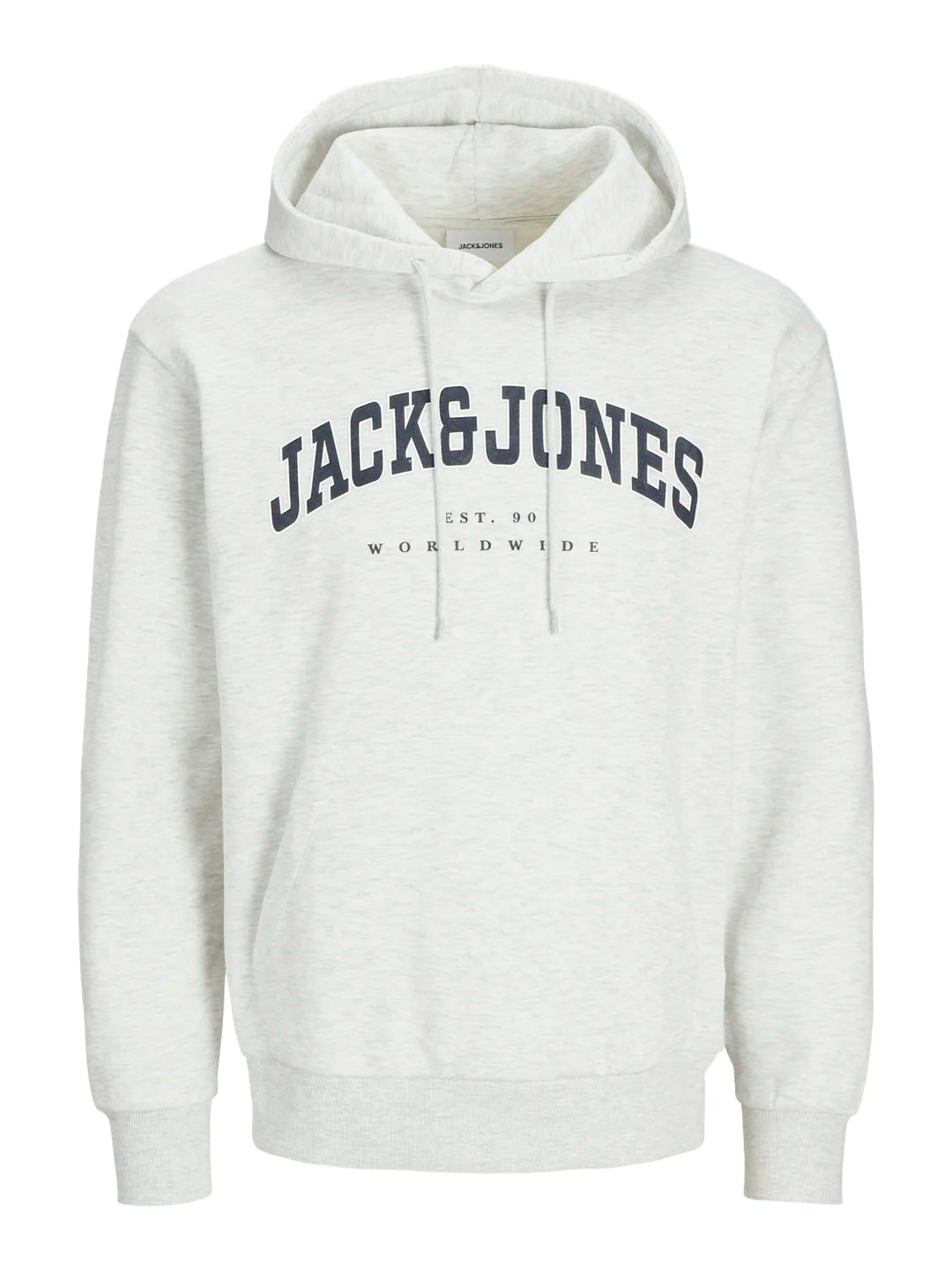 Jack & Jones Caleb Varsity Sweat Hood White Melange