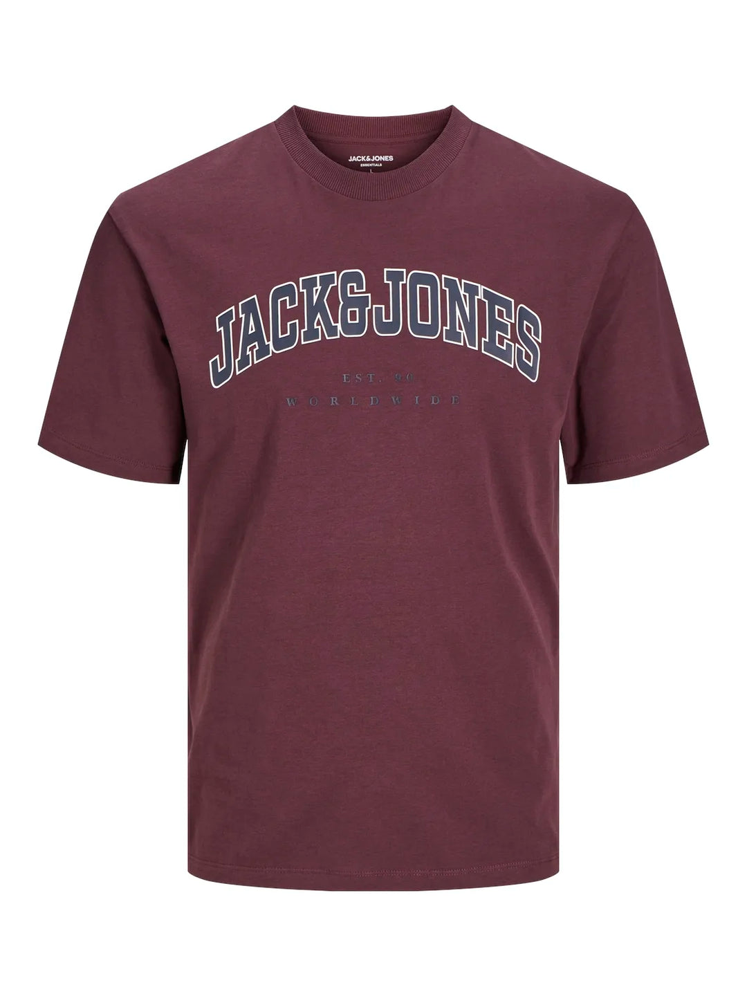 Jack & Jones Caleb Varsity Tee Wine