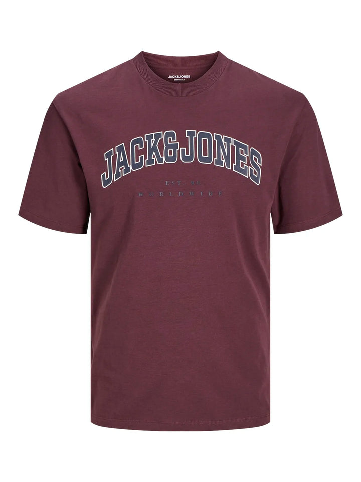 Jack & Jones Caleb Varsity Tee Wine