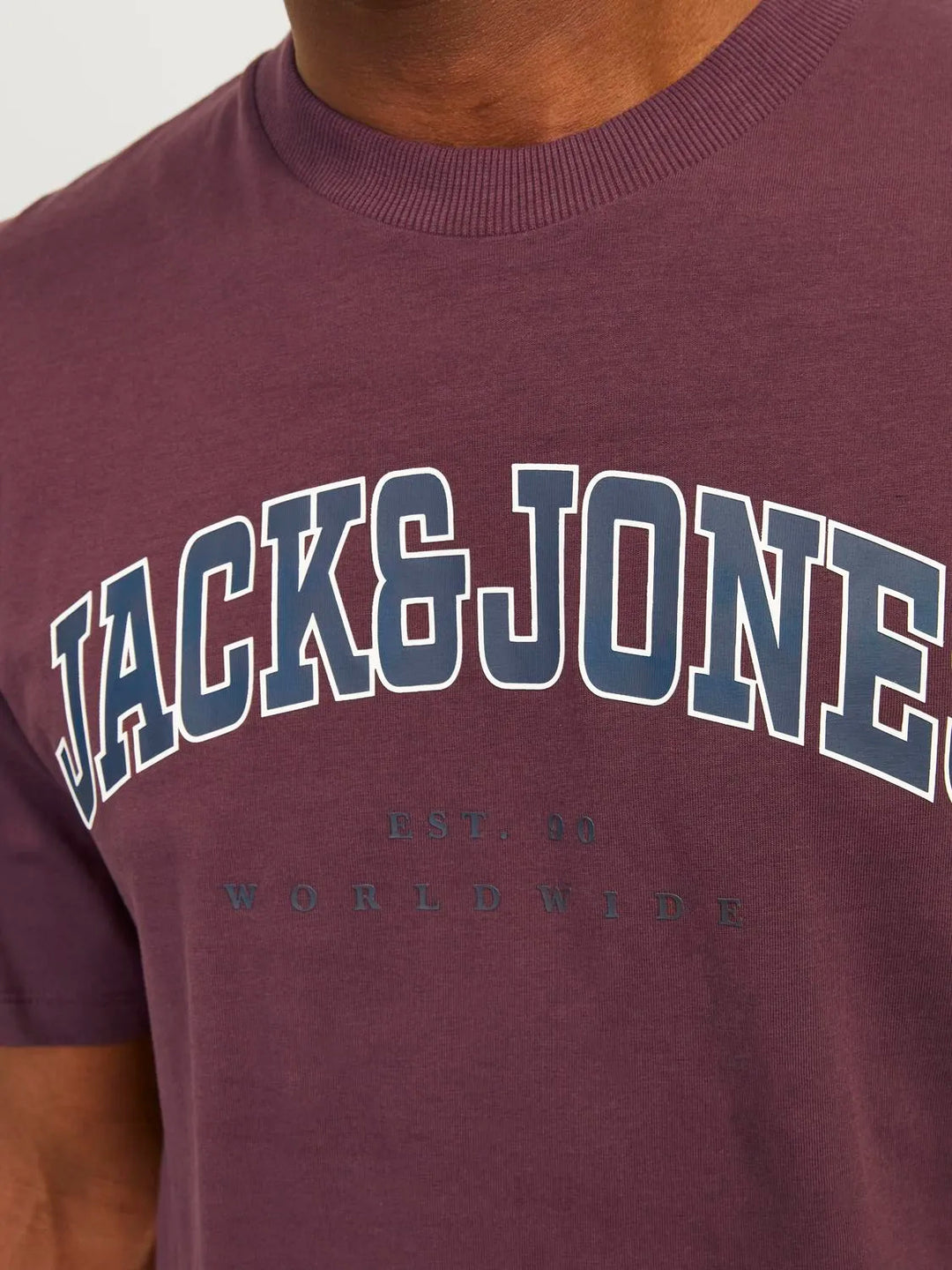 Jack & Jones Caleb Varsity Tee Wine