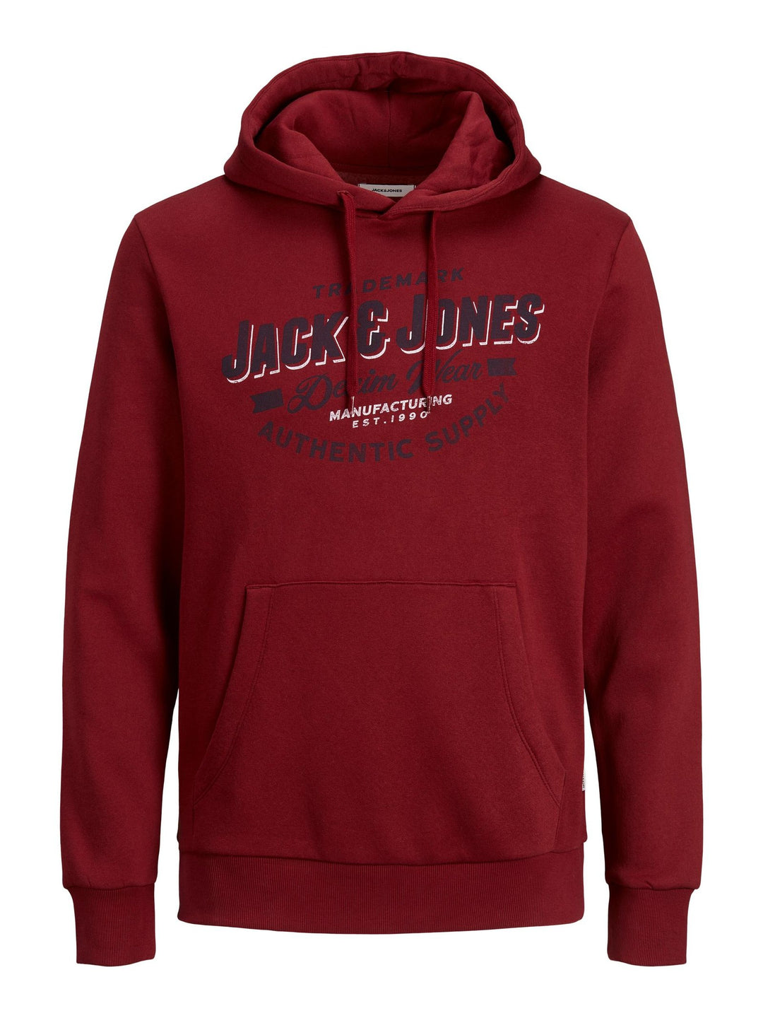 Jack & Jones Basic Sweat Hoodie Red Dahila 3XL-5XL