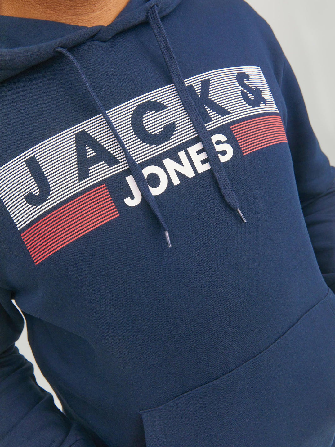 Jack & Jones Logo Sweat Hoodie Navy 3XL-6XL