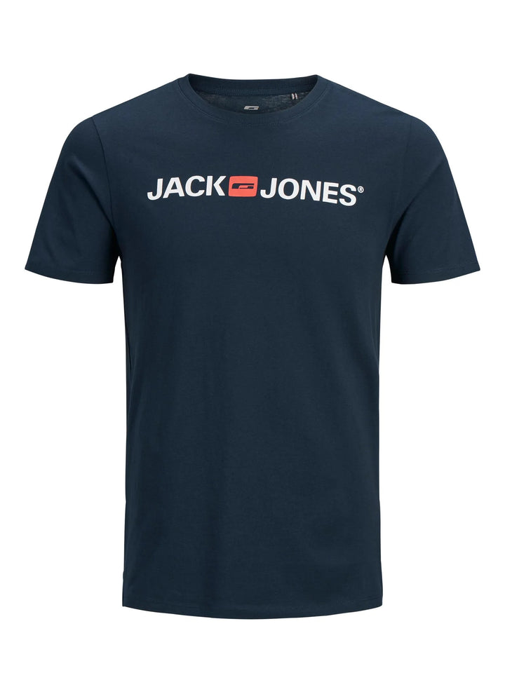 Jack & Jones Logo Tee Navy 3XL-6XL