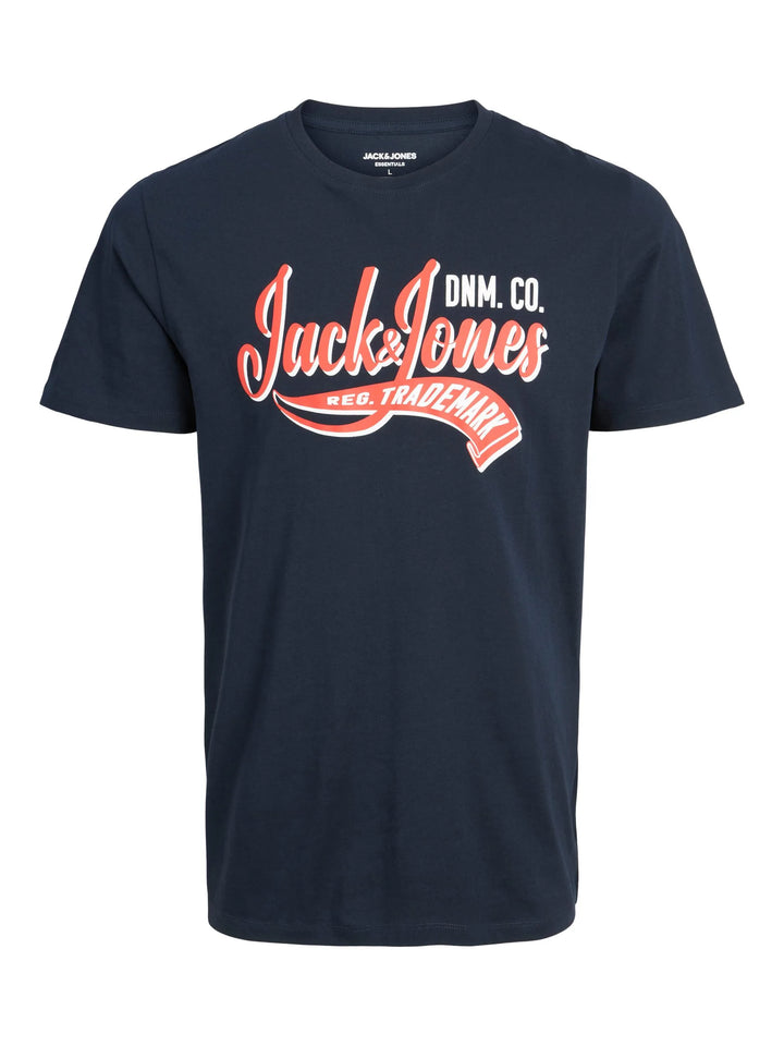 Jack & Jones Logo Tee Navy 3XL-6XL