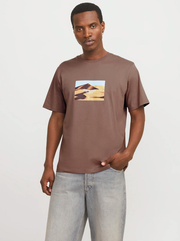 Jack & Jones Vesterbro Picture Tee Deep Taupe