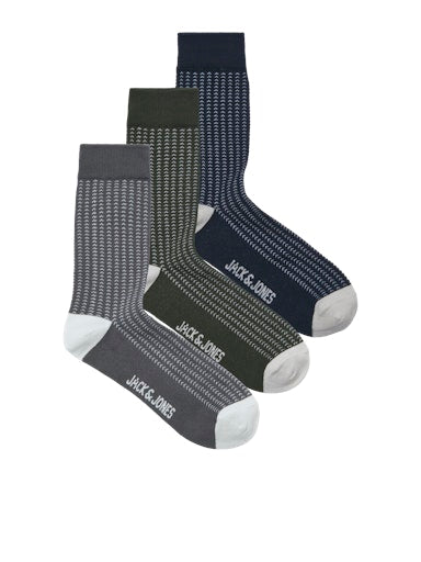 Jack & Jones Jacob Birdeye Socks 3 Pack Roisin