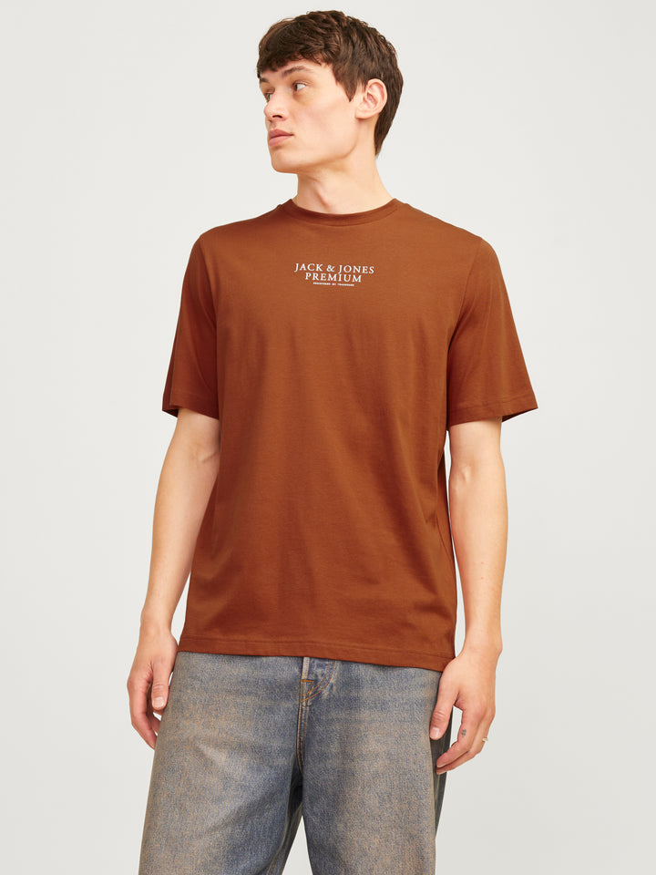 Jack & Jones Logo Tee Mocha Bisque