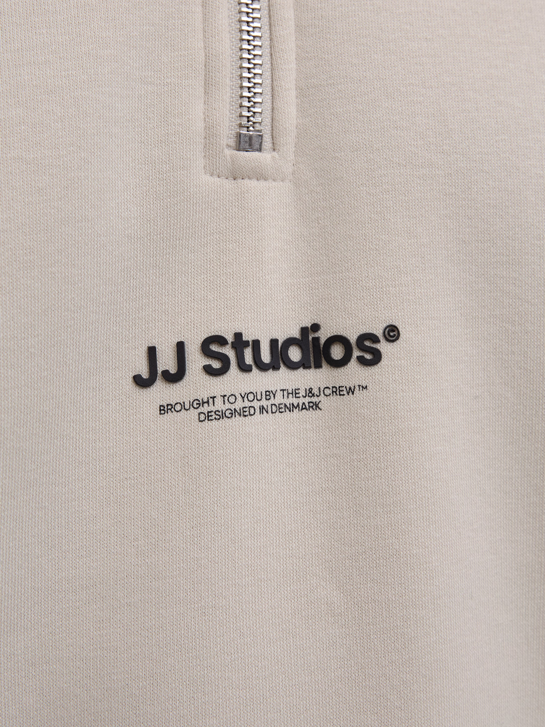 Jack & Jones 1/2 Zip Sweatshirt Beige/Moonbeam
