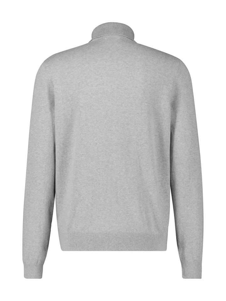 Lerros Cotton Rollneck Knit Platinum Grey Melange