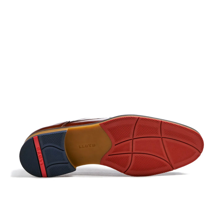 Lloyd Vickers Leather Shoe Brandy/Navy