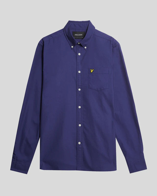 Lyle & Scott Plain Oxford Shirt Deep Indigo