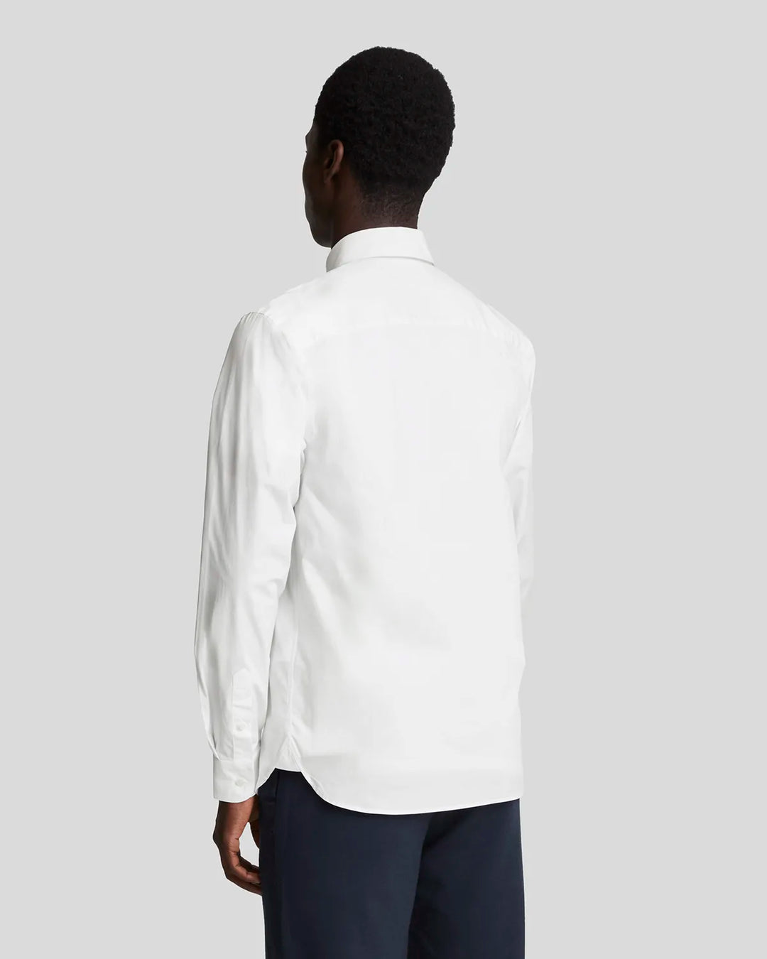 Lyle & Scott Tonal Easy Care Poplin Shirt White