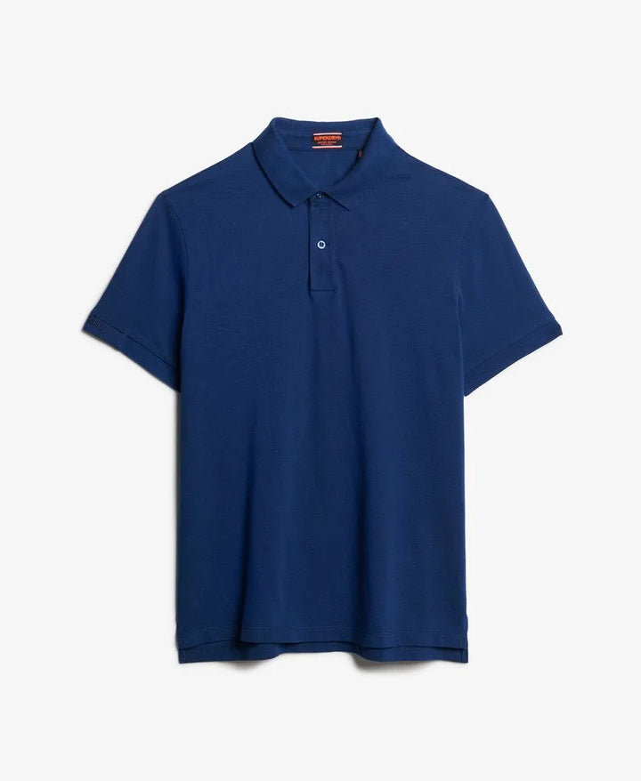 Superdry City Pique Polo Pilot Mid Blue