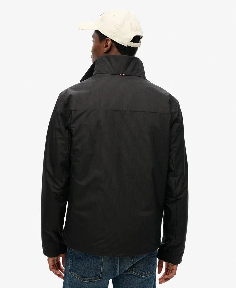 Superdry Non Hood Logo Windbreaker Jacket Black