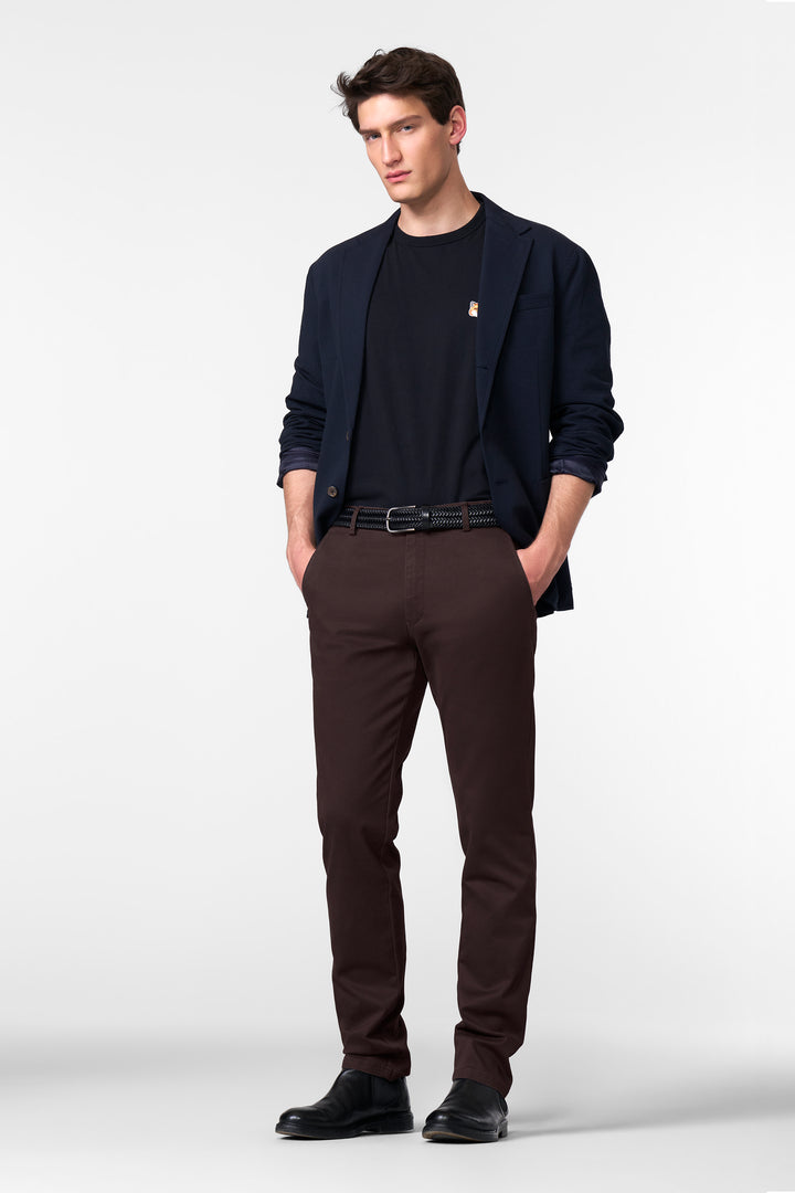 Meyer Chicago Organic Cotton Chino Dark Red