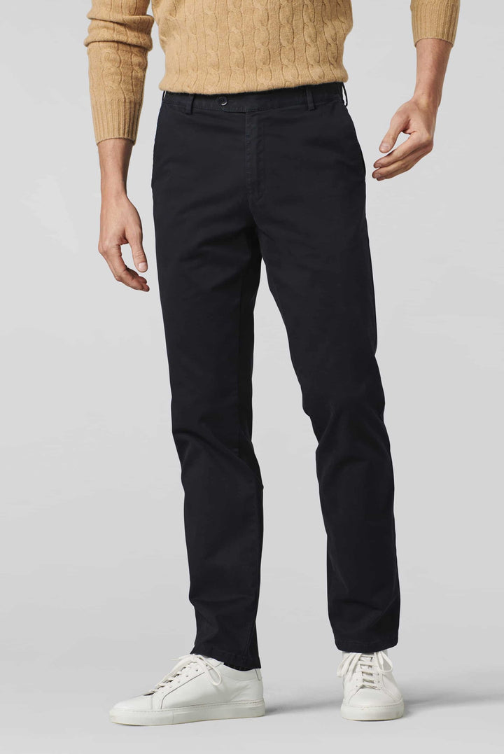 Meyer Oslo Cotton Chino Navy