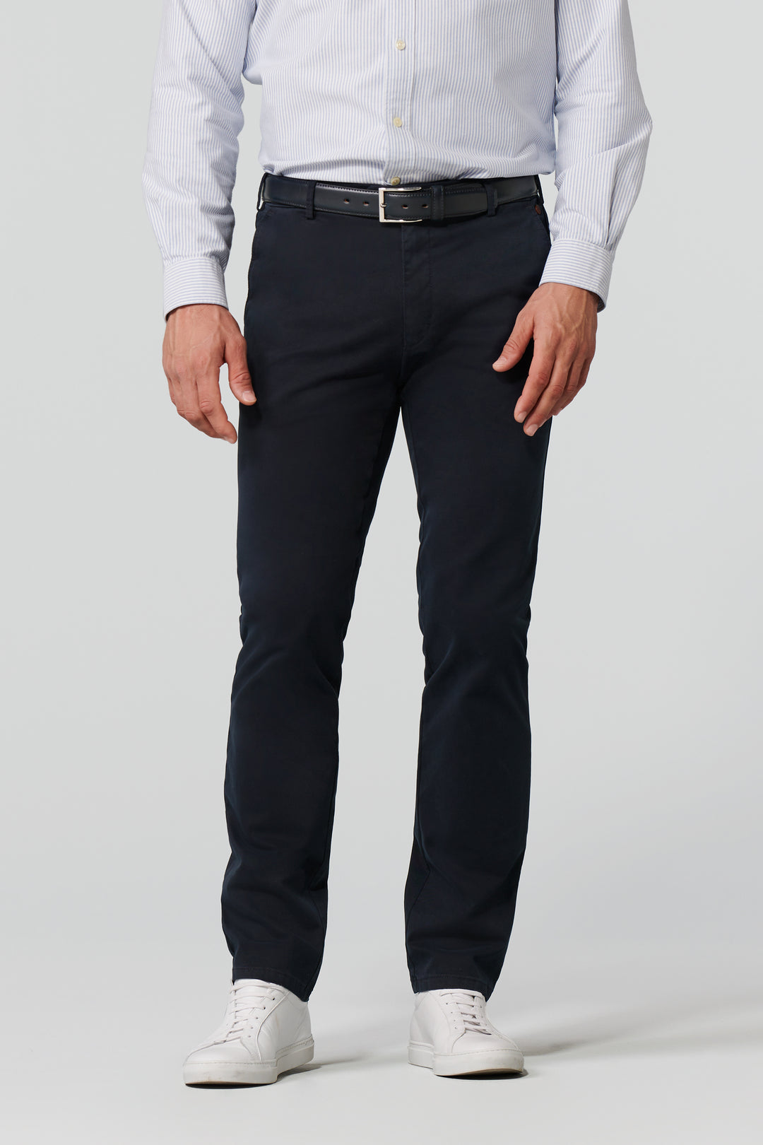 Meyer Roma Organic Cotton Chino Marine Blue