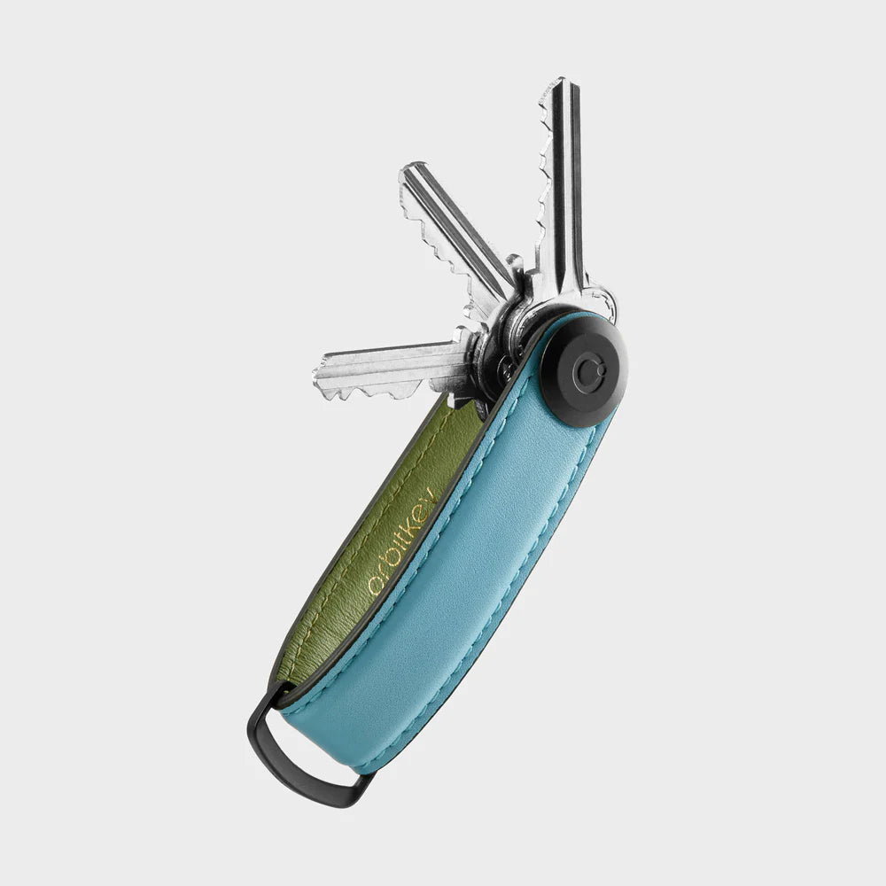 Orbitkey Key Organiser Leather Sea Foam