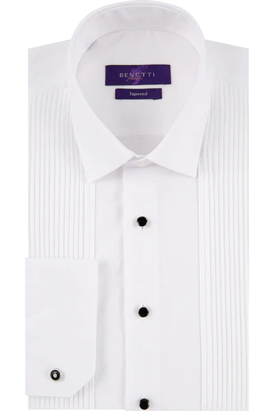 Benetti Conrad Tuxedo Formal Shirt White