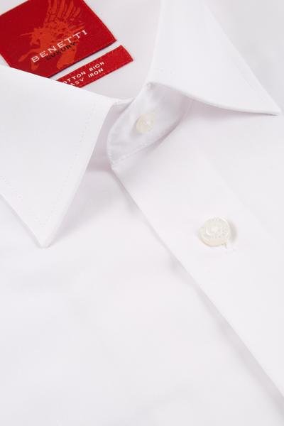 Benetti Classic Formal Shirt White Comfort Fit