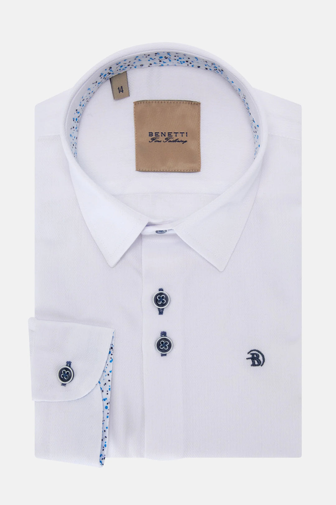 Benetti Boys Portland Formal Shirt White