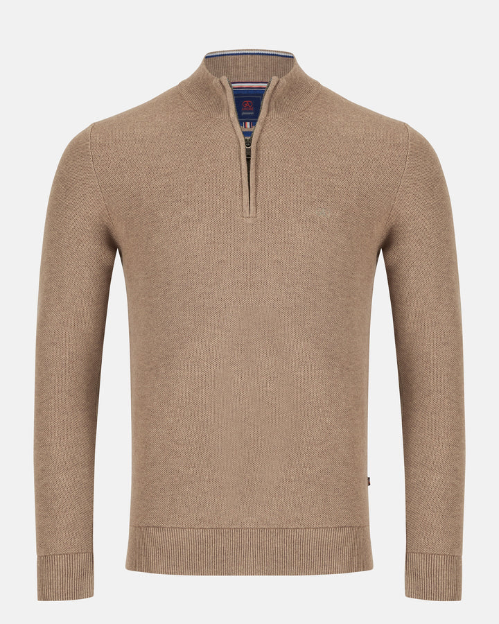 Andre Madrid 1/4 Zip Ecru