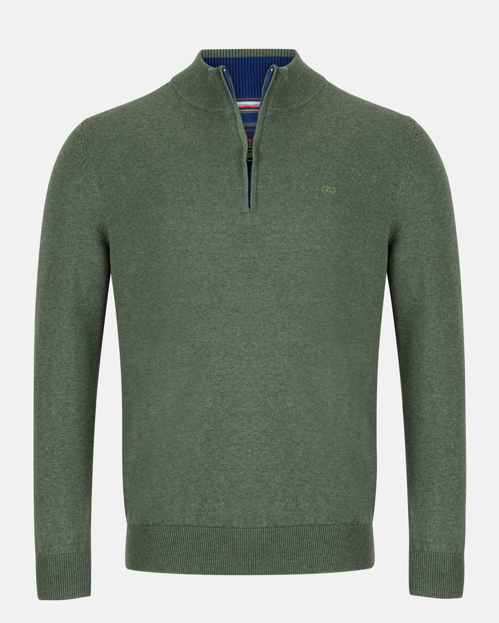 Andre Tory 1/4 Zip Olive