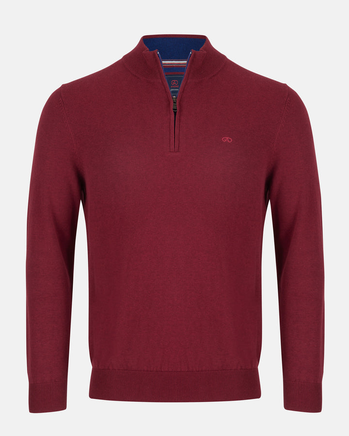 Andre Tory 1/4 Zip Merlot