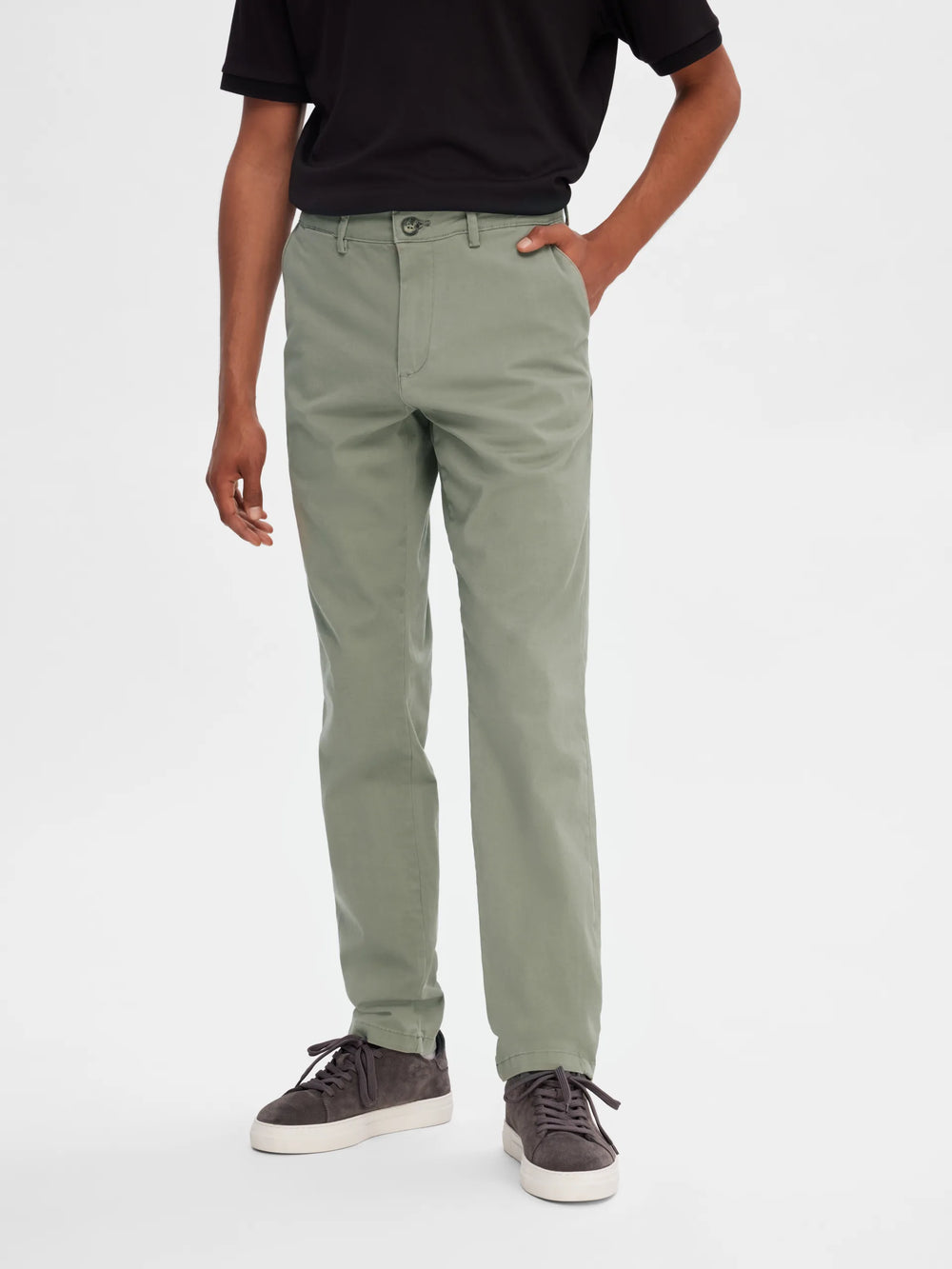 Selected Homme New Miles Slim Fit Chino Vetiver