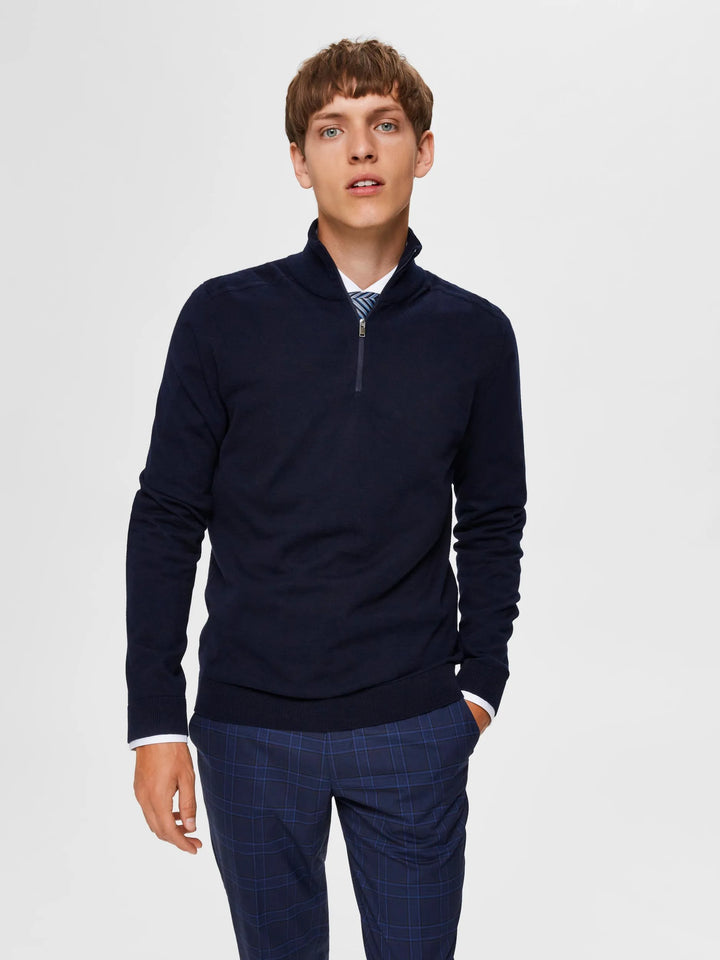Selected Homme Berg 1/2 Zip Navy