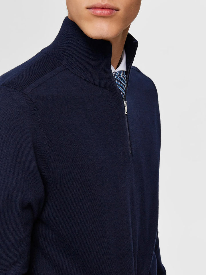 Selected Homme Berg 1/2 Zip Navy