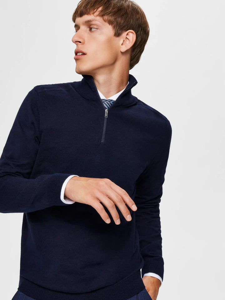 Selected Homme Berg 1/2 Zip Navy
