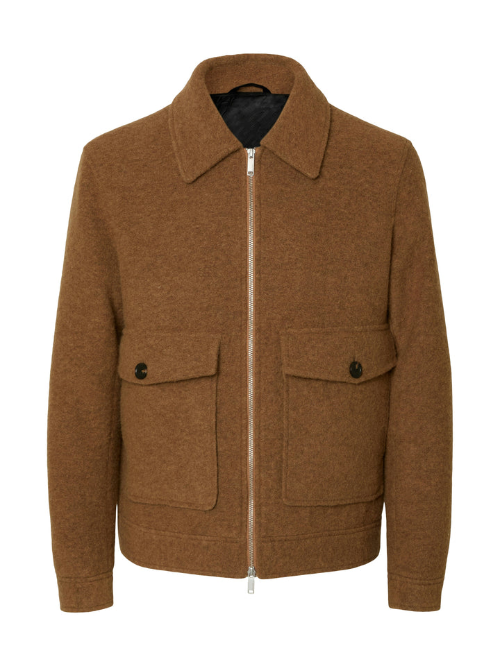 Selected Bomber Jacket Chipmunk