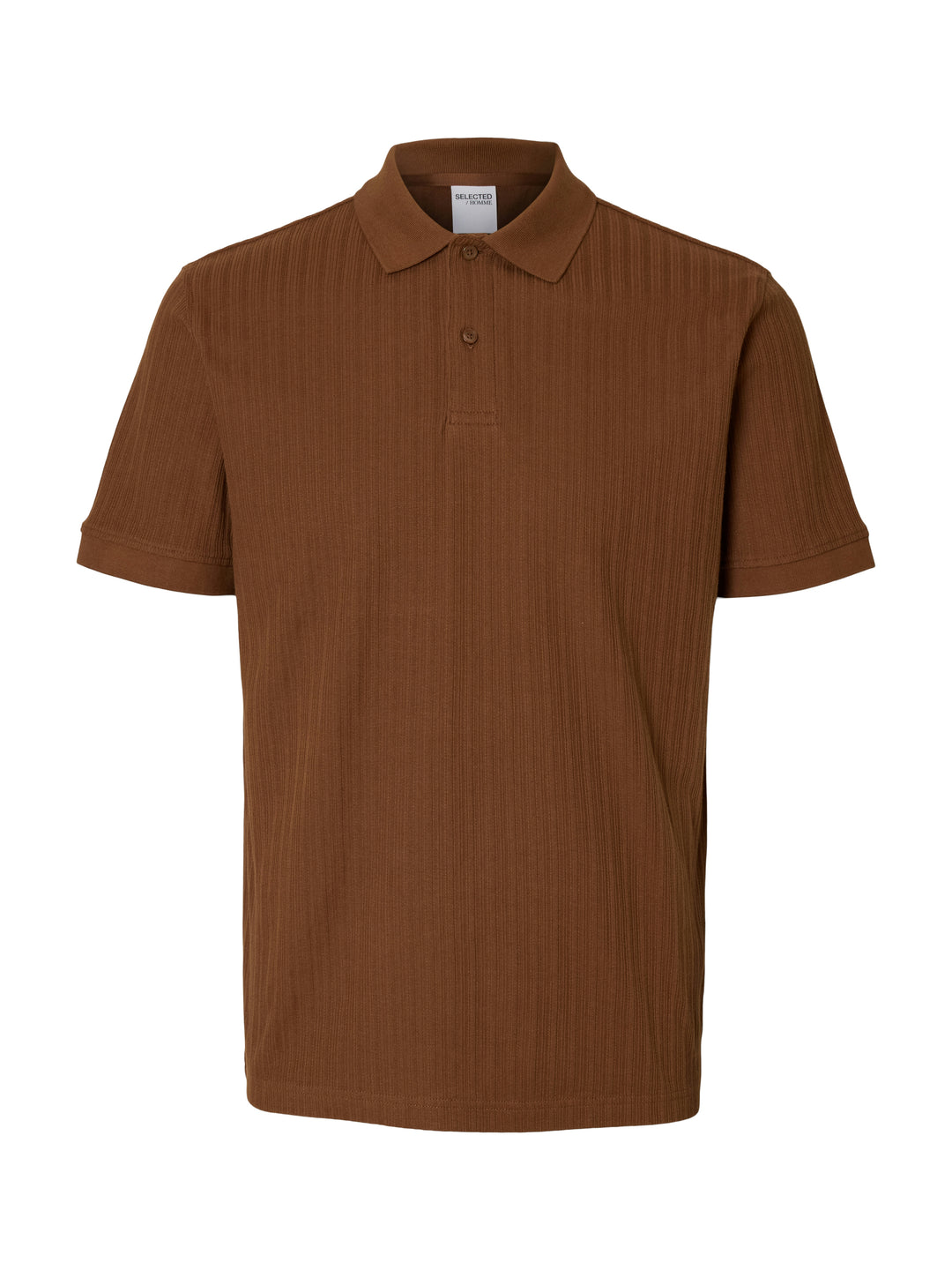 Selected Homme Cotton Polo Soft Silt