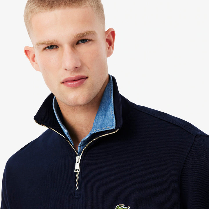 Lacoste 1/4 Zip Sweatshirt Navy