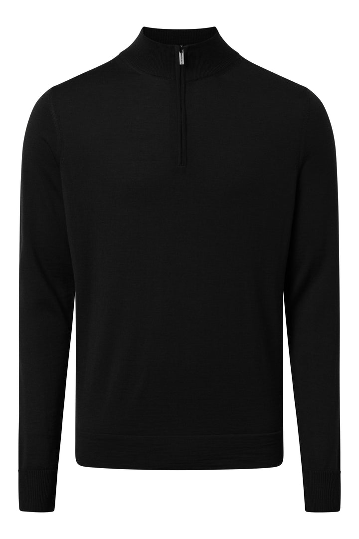 Strellson Marek Vigin Wool 1/4 Zip Black