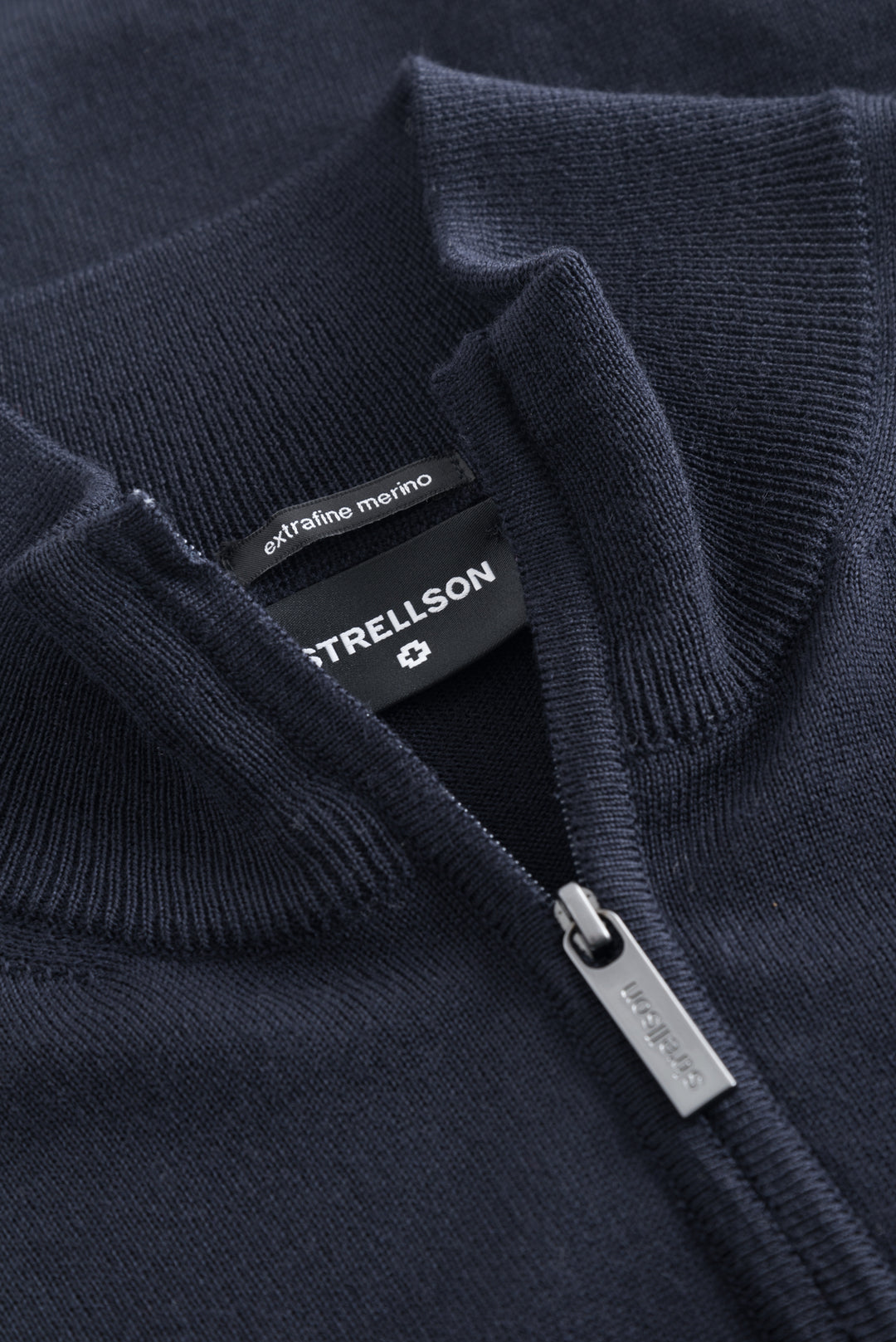Strellson Marek Vigin Wool 1/4 Zip Navy