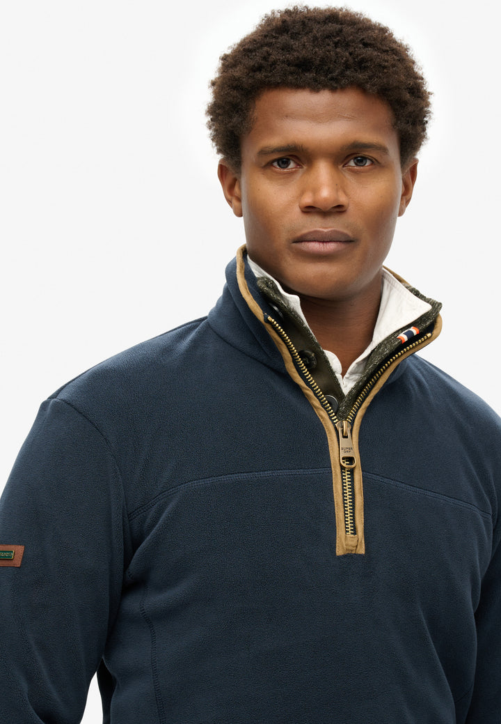 Superdry Estate Half Zip Fleece Eclipse