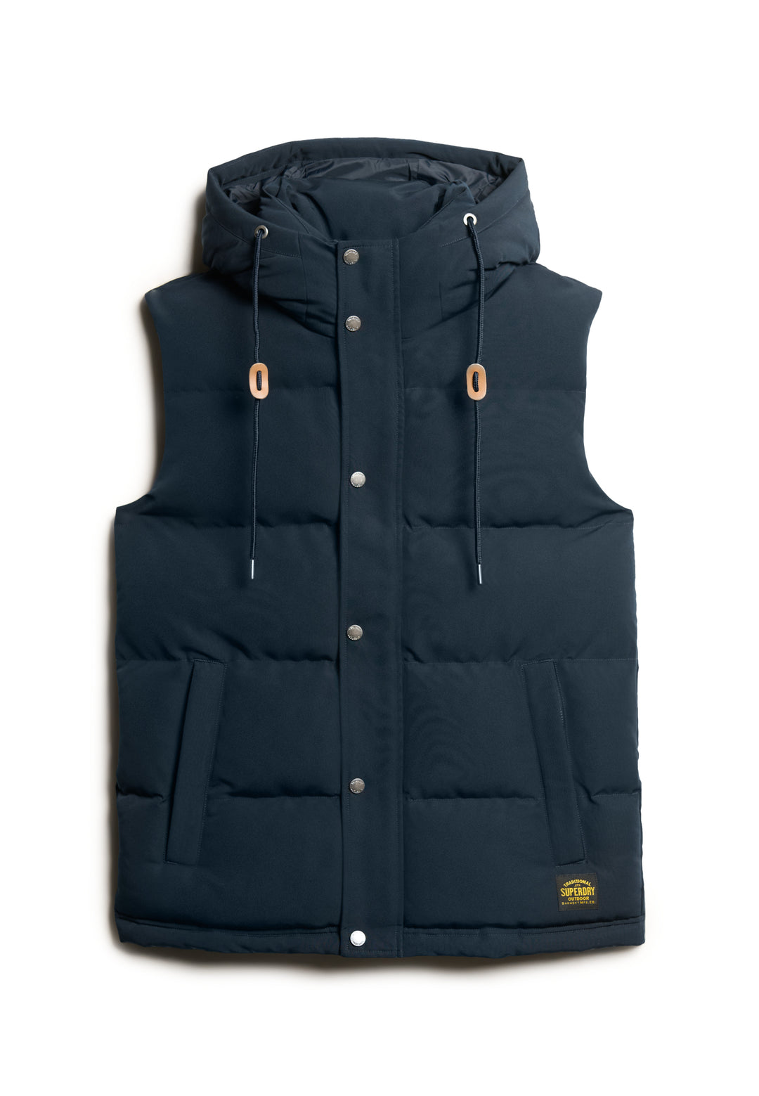 Superdry  Everest Hooded Puffer Gilet Navy