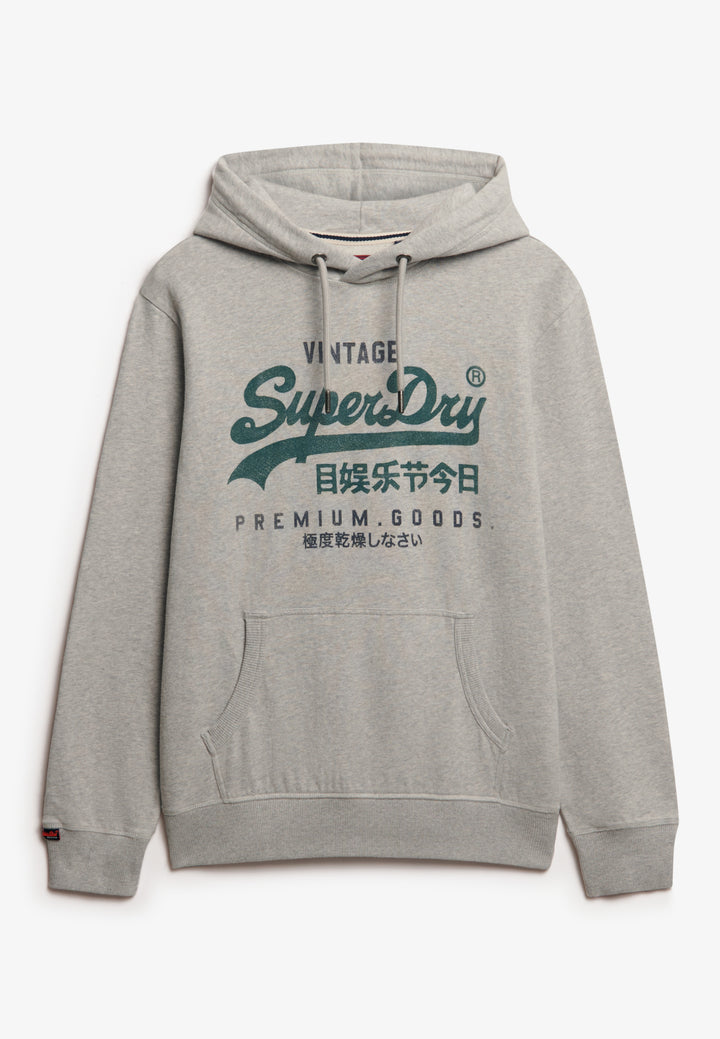 Superdry Vintage Logo Duo Classic Hoodie Grey