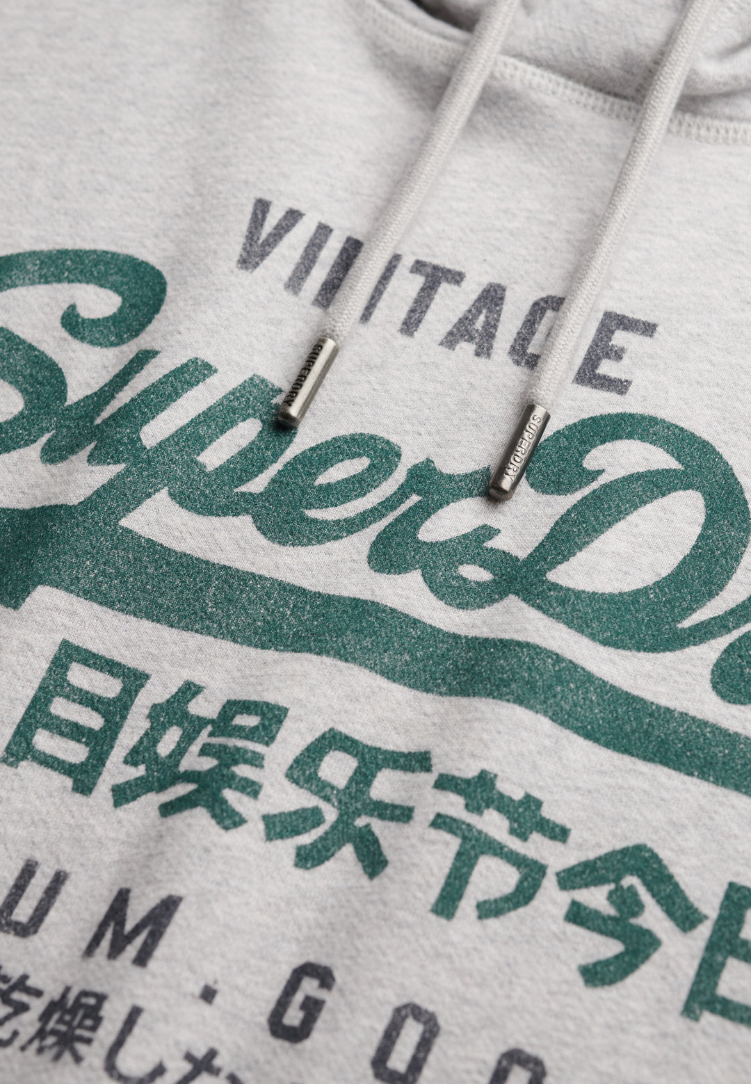 Superdry Vintage Logo Duo Classic Hoodie Grey