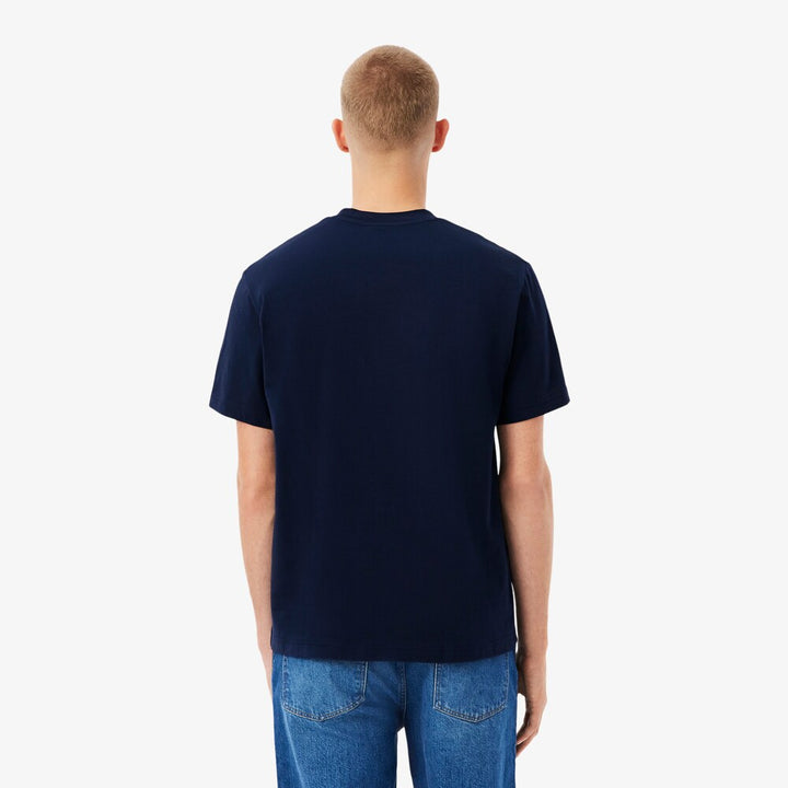 Lacoste Crew Neck Tee Shirt Navy